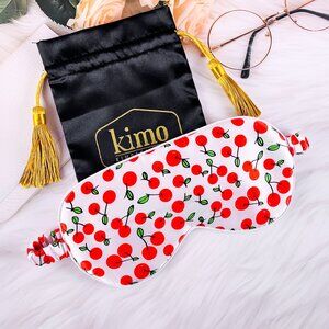 MASQUE DE NUIT EN SOIE À MOTIF NEUF